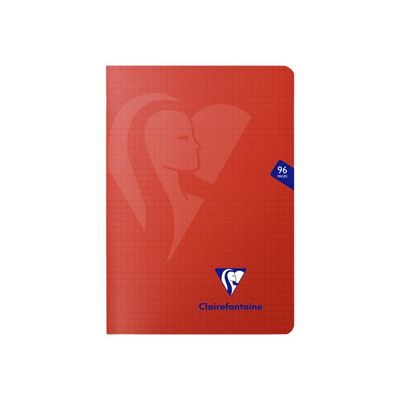 Clairefontaine Mimesys - Carnet polypro 15 x 21 cm - 96 pages - petits carreaux (5x5 mm) - disponible dans différentes couleurs