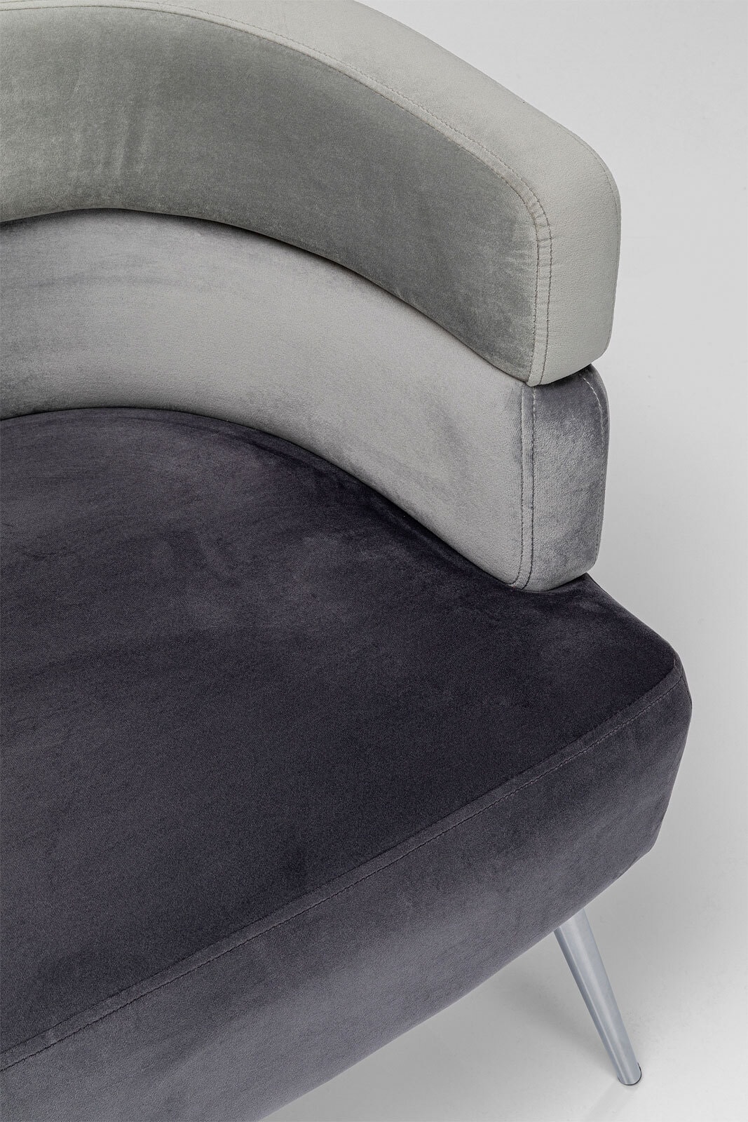 KARE DESIGN Sofa SANDWICH 125 x 64 cm grau