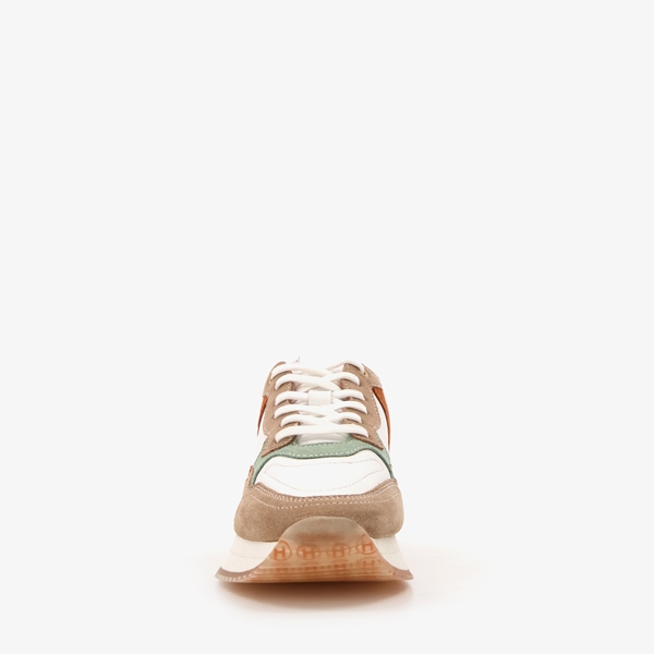 Harper leren dames sneakers beige