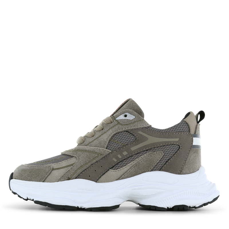 Shoesme taupe sneaker Mesh, Microfiber leer, Suède | Sale