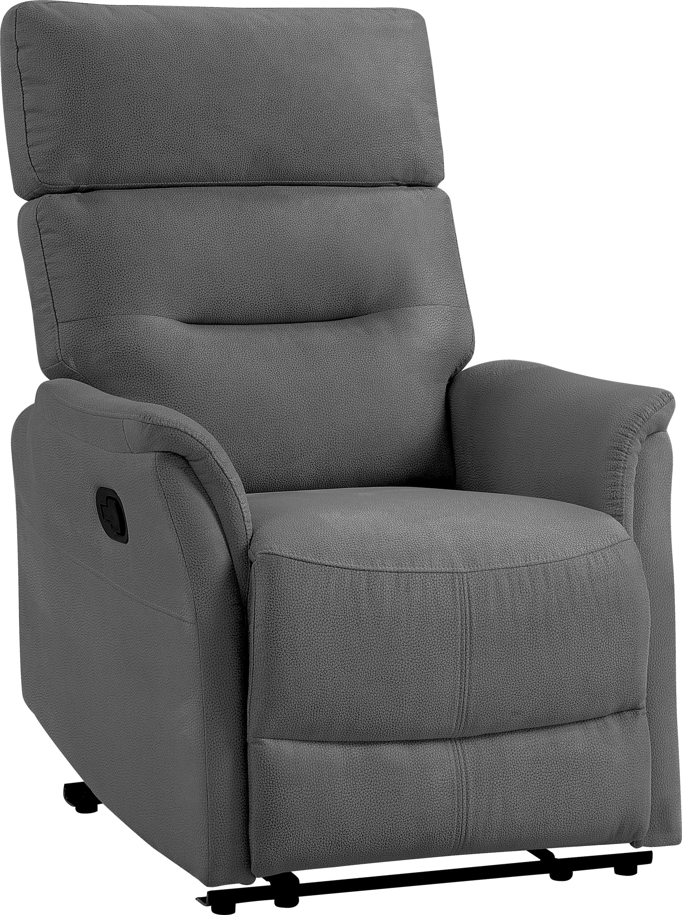 ATLANTIC home collection Relaxsessel »Falk« Relaxfunktion, Mikrofaserbezug in Lederoptik