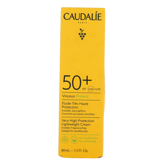 Fluide solaire SPF50+ Caudalie Vinosun Protect - Protection anti âge