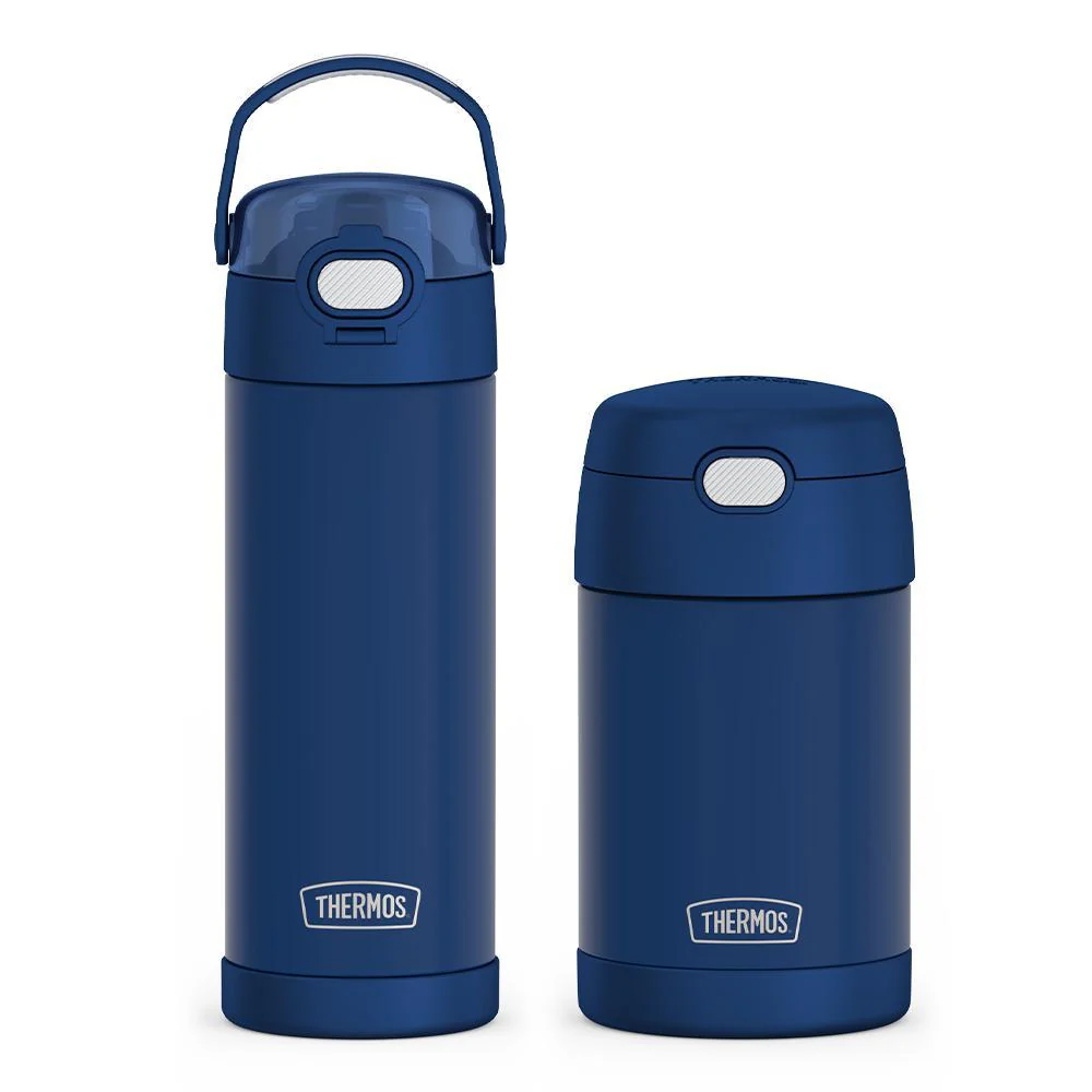 16ozFUNTAINER® WATER BOTTLE WITH LOCKING LID - DARK NAVY,16oz FUNTAINER® FOODJAR - DARK NAVY