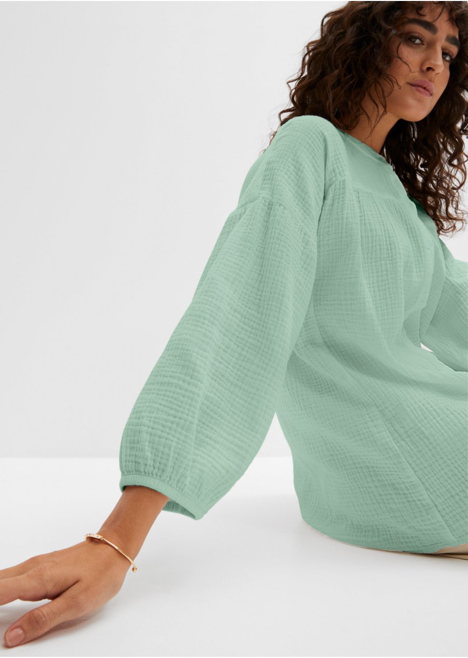 Tunique-blouse en mousseline