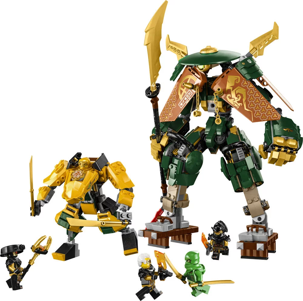 LEGO®NINJAGO® 71794 - L'EQUIPE DE ROBOTS DES NINJAS LLOYD ET ARIN