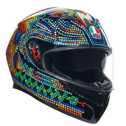 Casque AGV K3 - ROSSI WINTER TEST 2018 - Multicolore