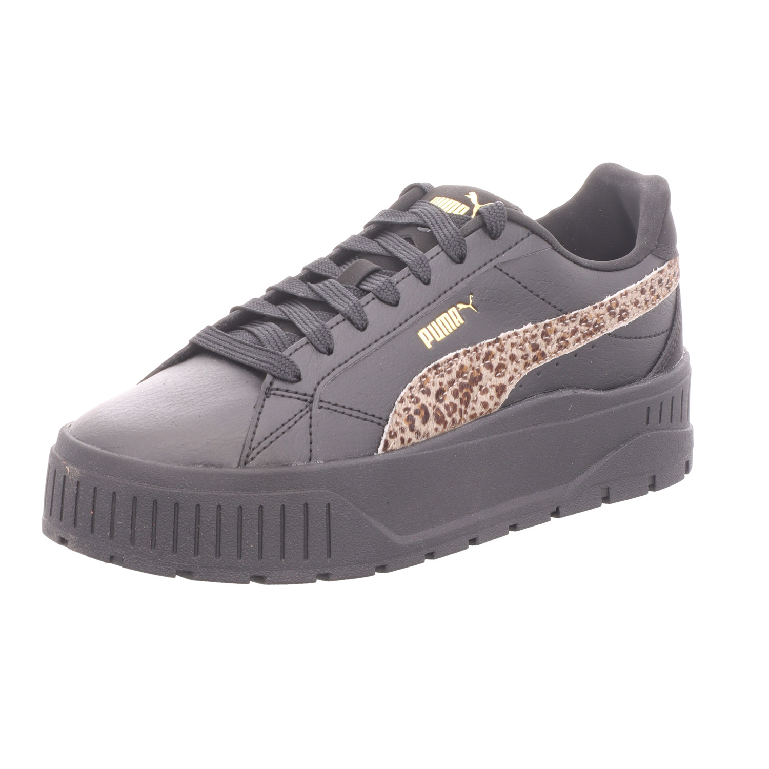 Puma Damen-Sneaker Karmen II Animal Flair Black-Dusky Gray Leopard-Schwarz-Mehrfarbig