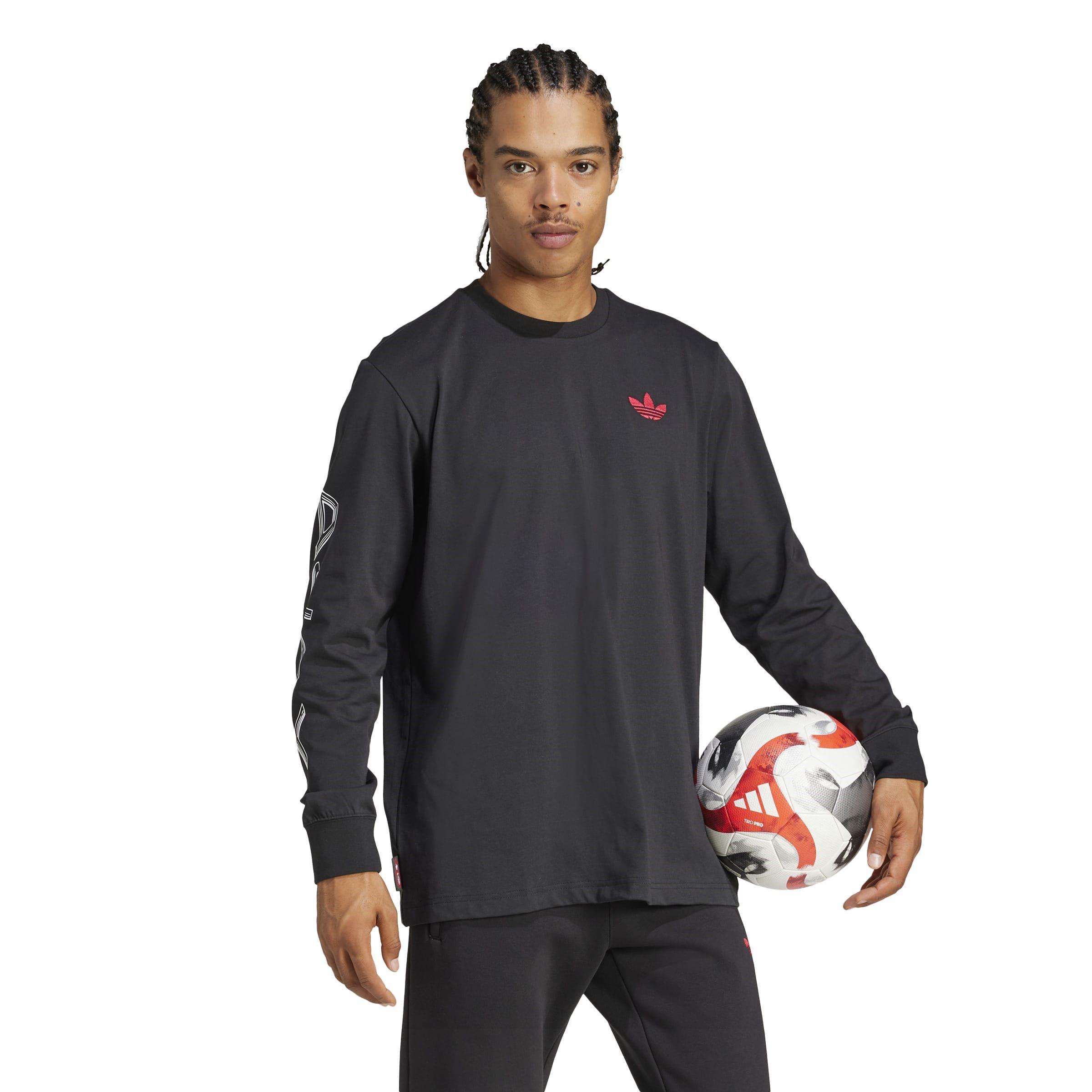 adidas Ajax Amsterdam Graphic Long Sleeve T Shirt Adults