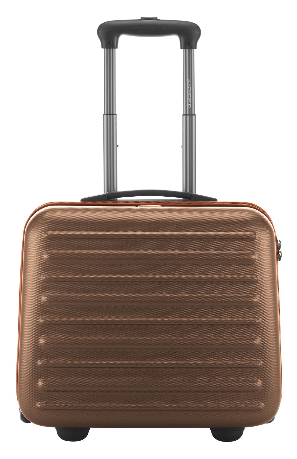 Tegel - mala de viagem rígida para piloto, cor bronze metálico fosco, certificação TSA, 38 cm, 32 litros