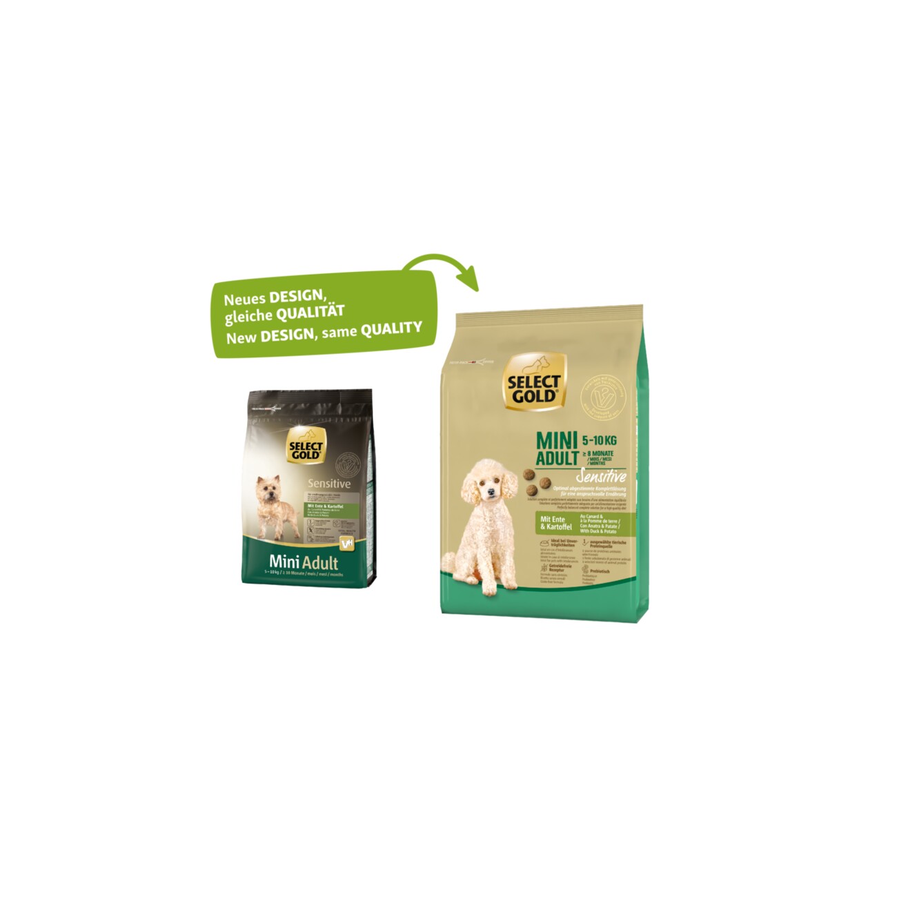 SELECT GOLD Sensitive Mini Adult Ente & Kartoffel 1 kg