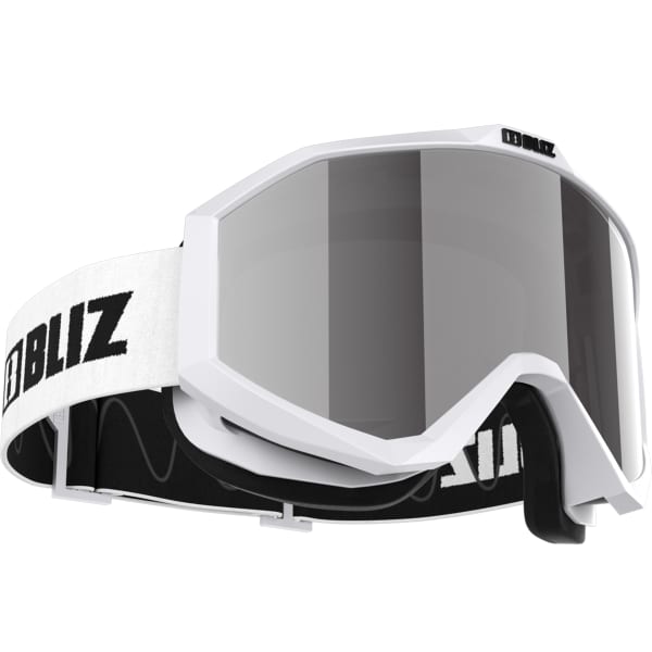 Masque de ski BLIZ LINER WHITE-BLACK LOGO/PINK&SILVER MIRR