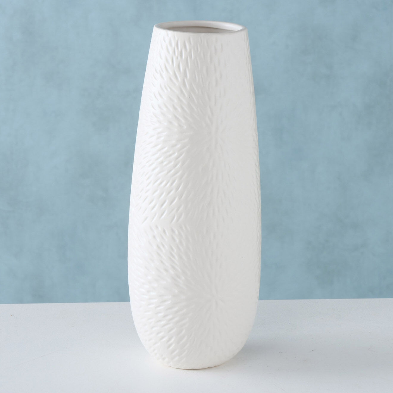 Boltze Vase Salina blanc - D.12xH.31 cm