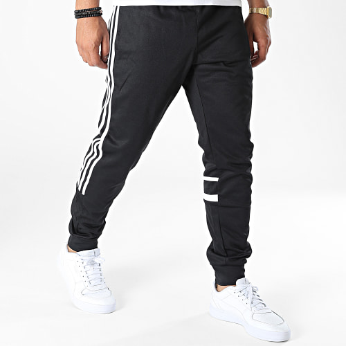 Pantalon Jogging A Bandes Cutline HK7429 Noir