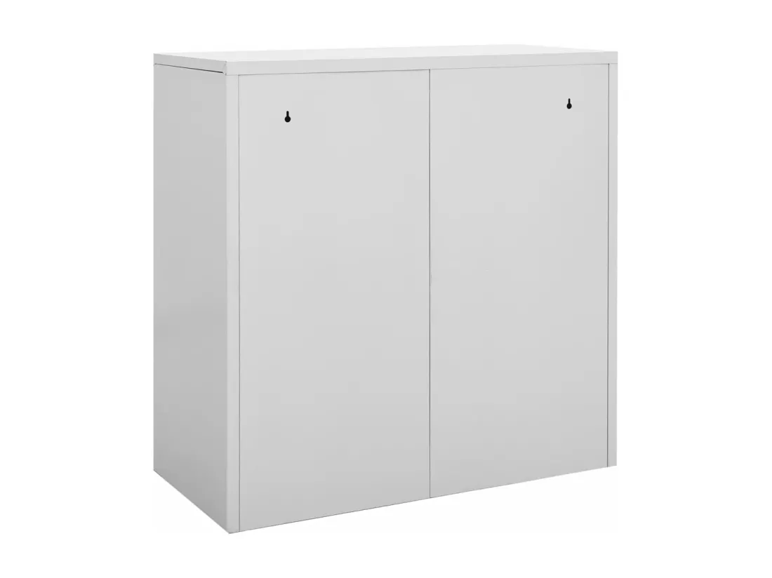 Armoires à casiers 2 pcs Gris clair 90x45x92,5 cm Acier