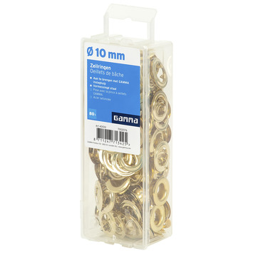 GAMMA zeilringen Ø10MM 80 stuks