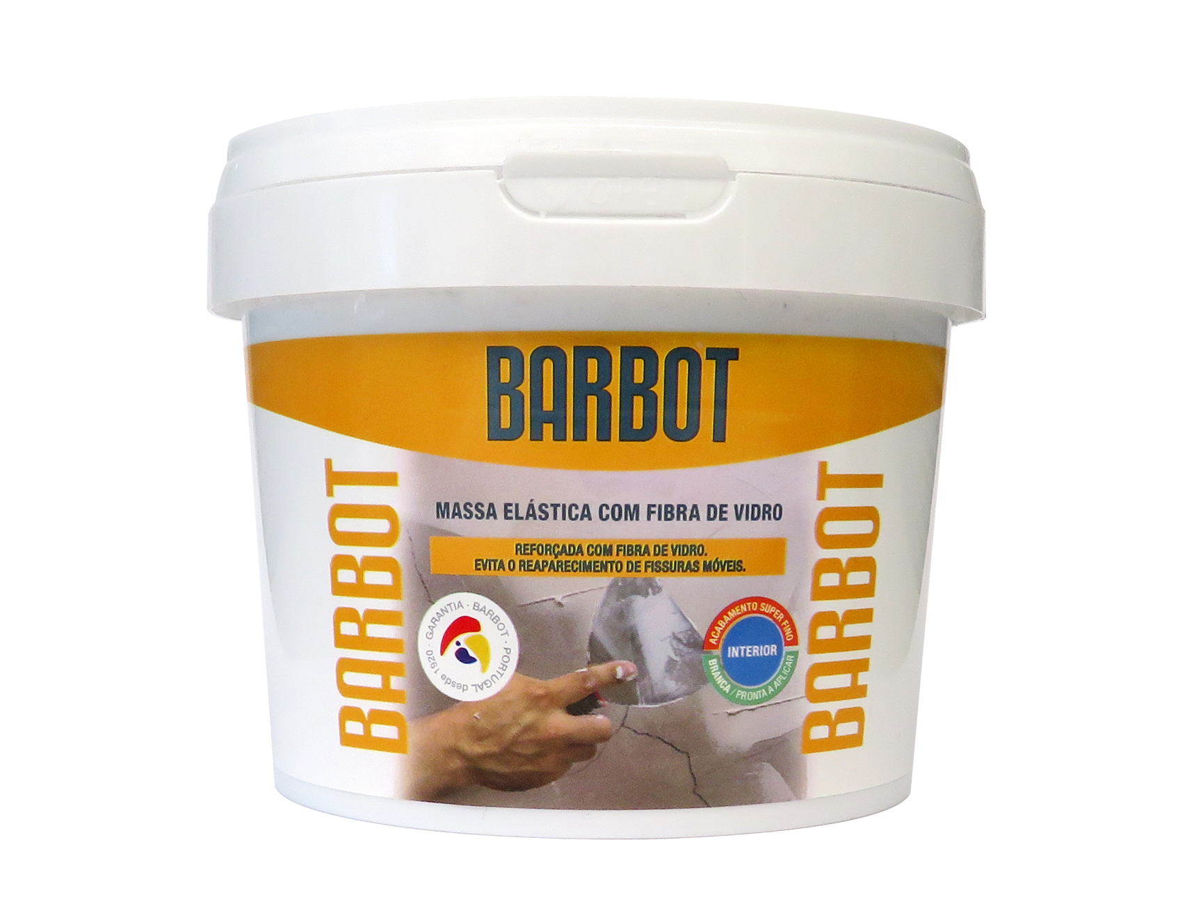 MASSA ELÁSTICA (PASTA) BARBOT COM FIBRA DE VIDRO 0.75KG