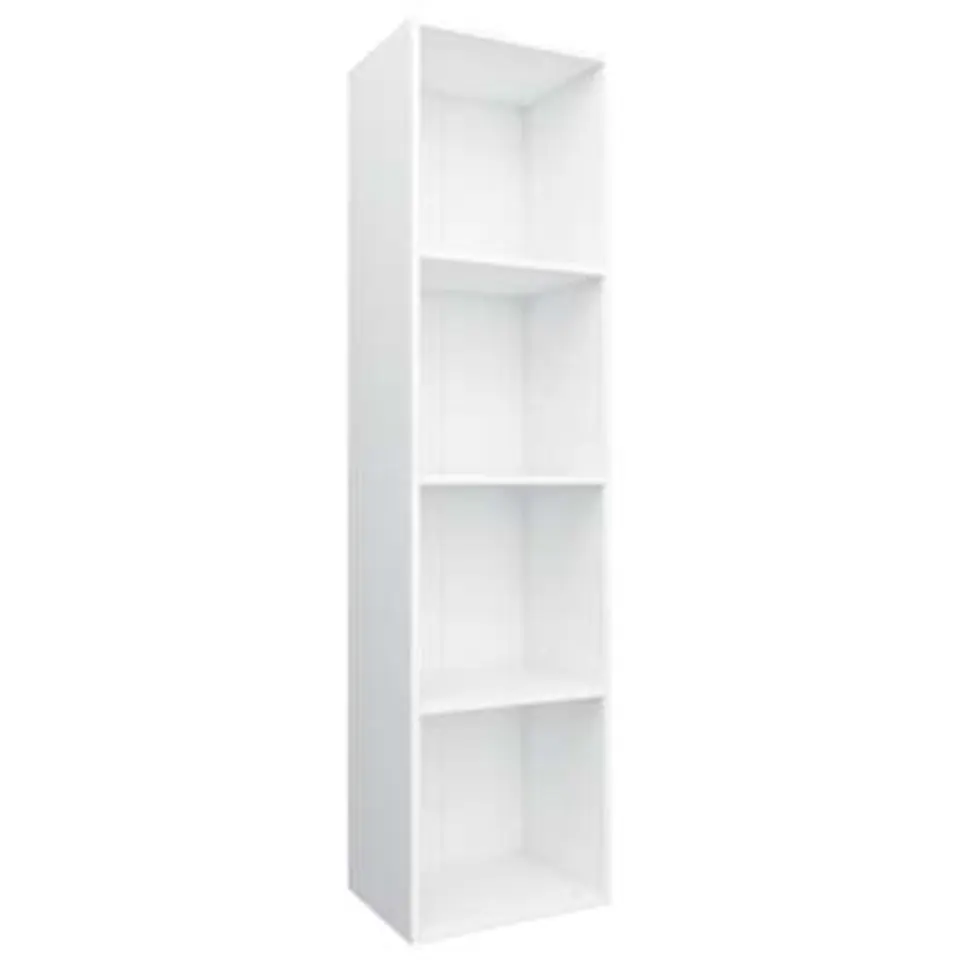 vidaXL - Boekenkast - Wit - Bewerkt hout - 36 x 30 x 143 cm