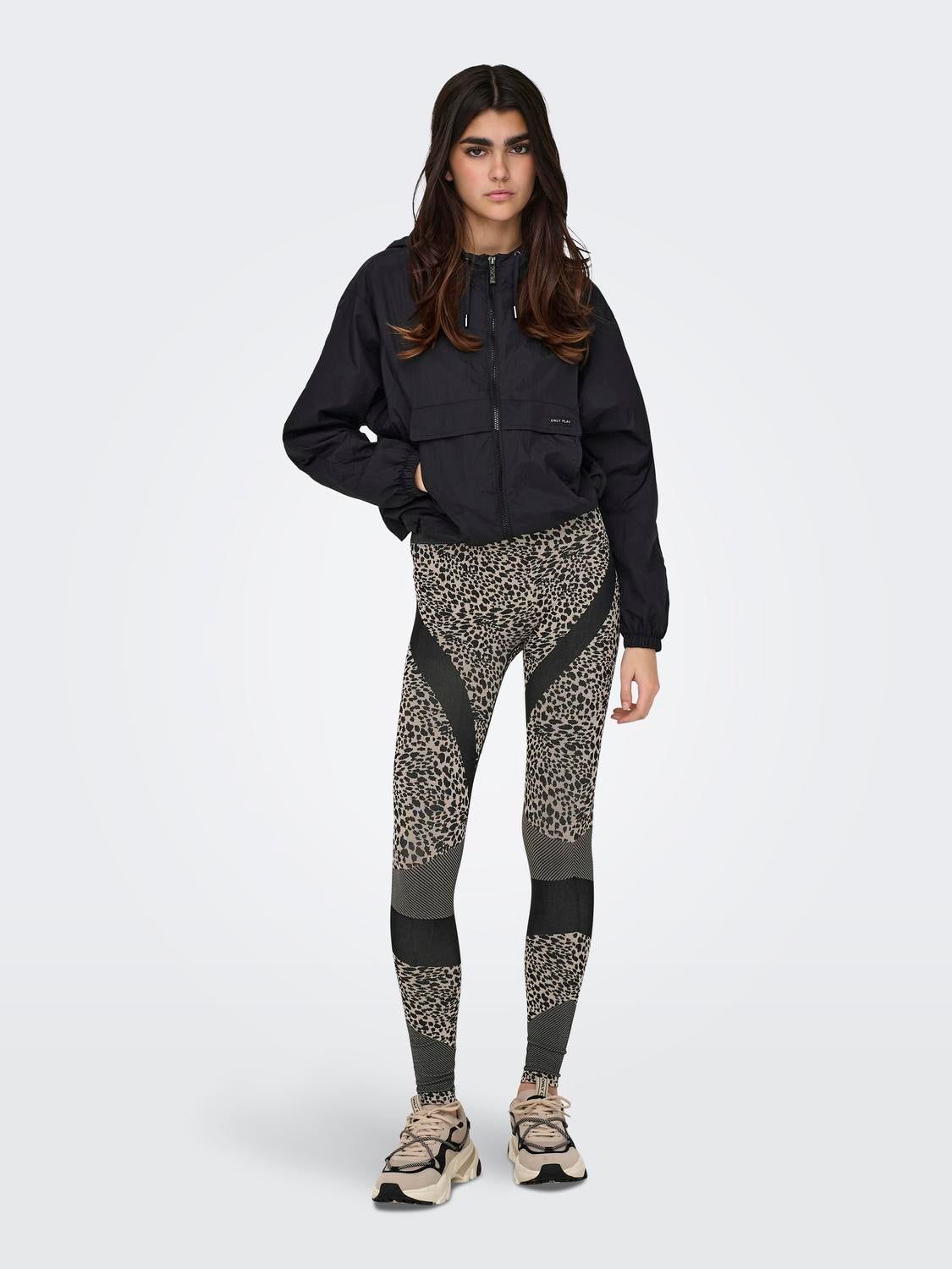 ONPJESSA Hohe Taille Enger Schnitt Sportleggings Pumice Stone