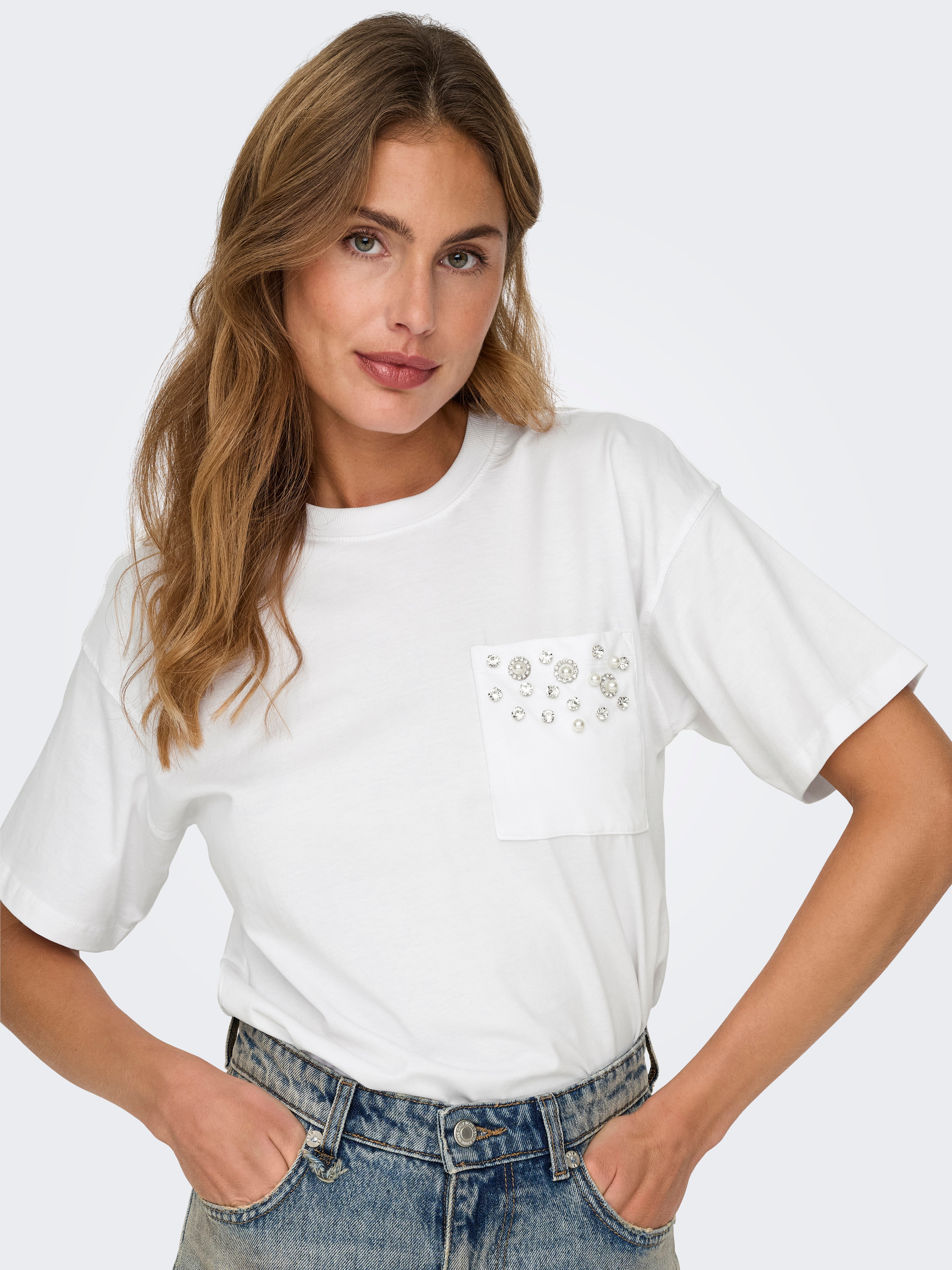 ONLPOSH T-shirt Bright White