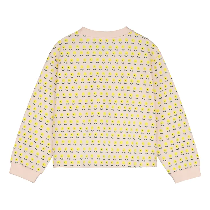 Holi & Love Sweat Michel Fleurs Coton Bio | Rose pêche