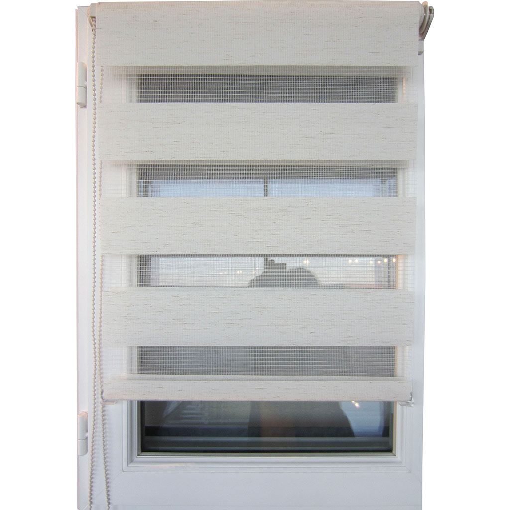 Store enrouleur jour nuit beige chiné 60x90cm
