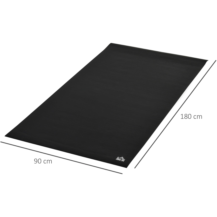 HOMCOM Fitnessmatte für Sportgeräte schwarz