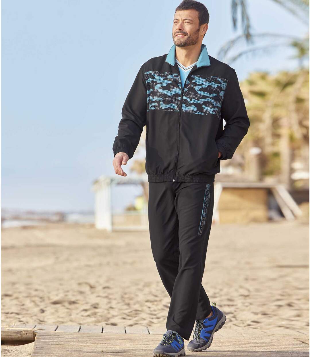 Jogging Microfibre Noir Camouflage
