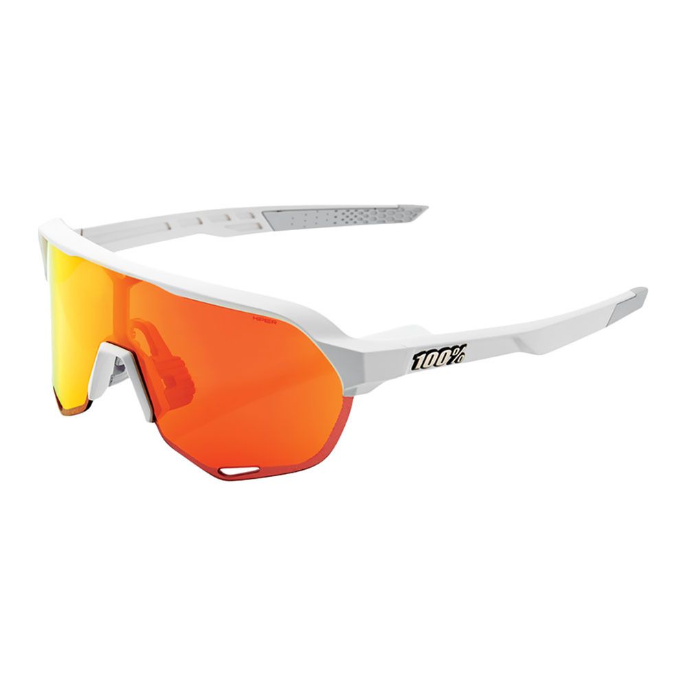 100 percent S2 - Lunettes de soleil soft tact off white/hiper red multilayer mirror