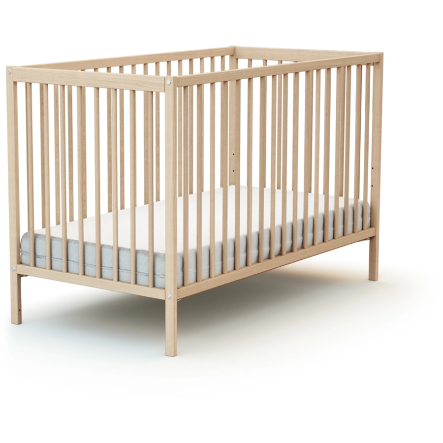 AT4 Babybett ESSENTIAL Buche unbehandelt 60 x 120 cm