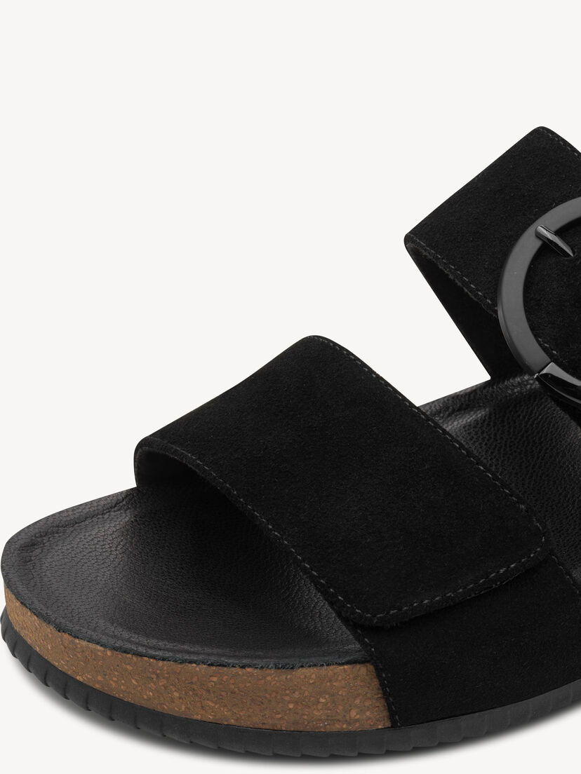Leren Slipper - zwart