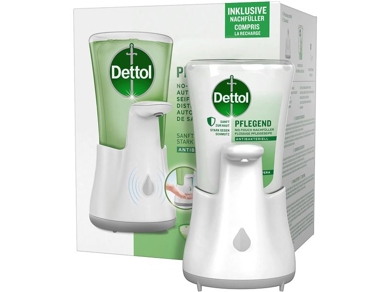 Dettol No-Touch Starter Set Aloe Vera Seifenspender mit Bewegungssensor