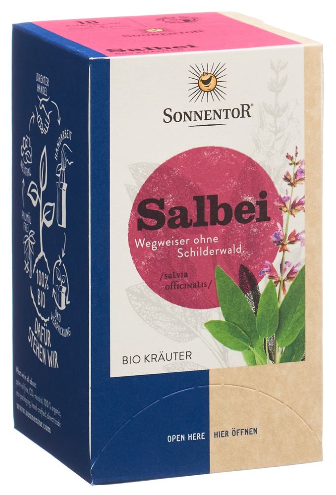 SONNENTOR Salbei Tee<br>18 Stück, Beutel, TEES, BIO