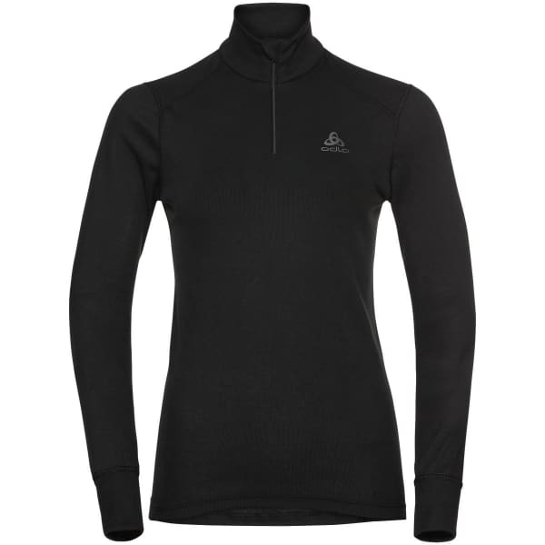 T-shirt thermique ODLO ACTIVE WARM ECO BL TOP TURTLE NECK L/S HALF ZIP W BLACK