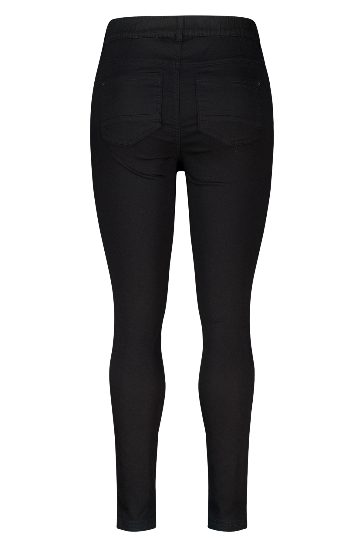 Tregging met denim look Zwart