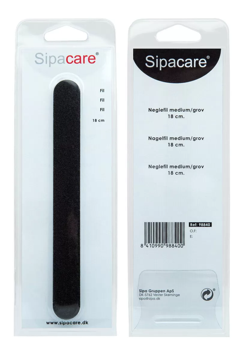 Sipacare neglefil grov - 18 cm.