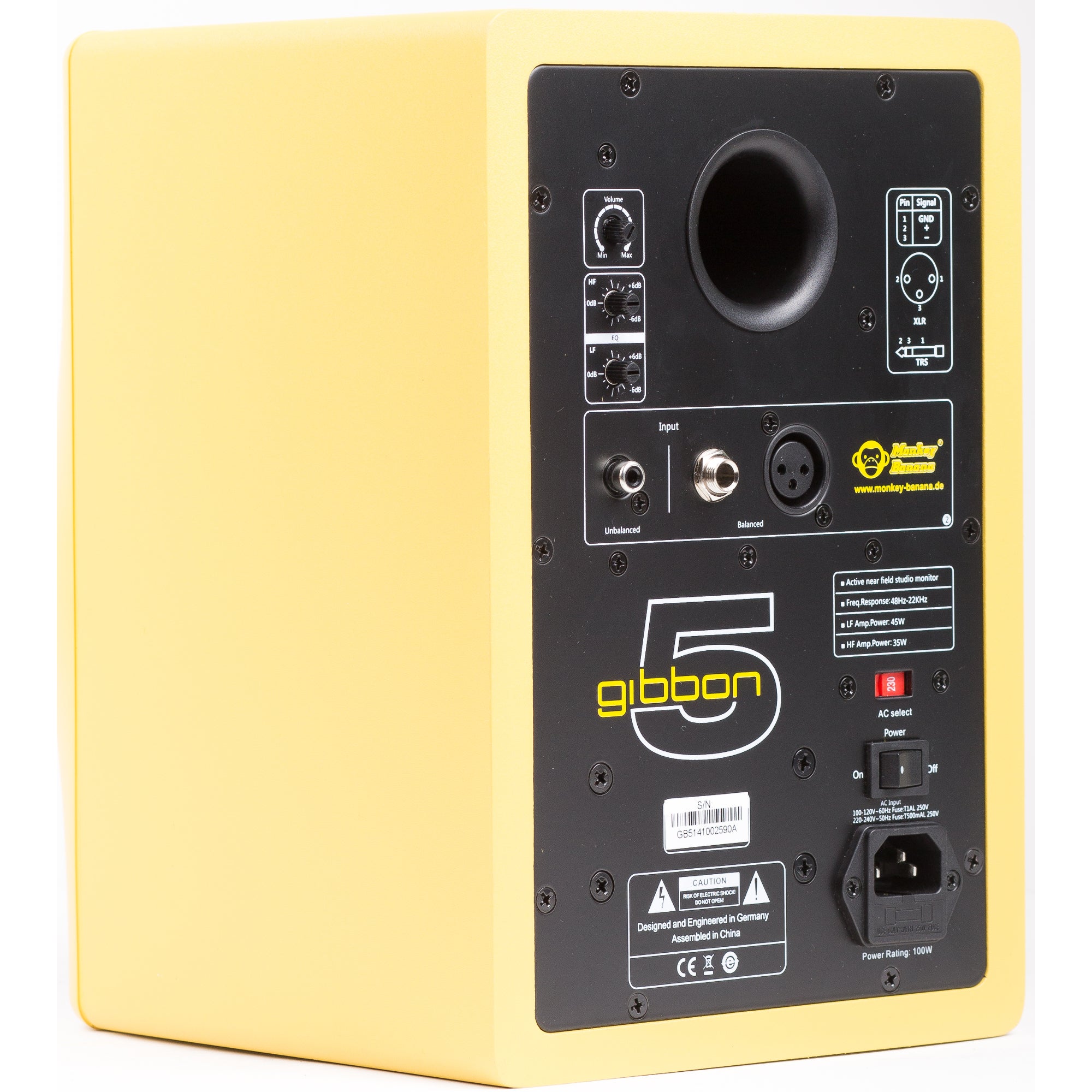 Monkey Banana Gibbon 5 actieve studiomonitor banana (per stuk)