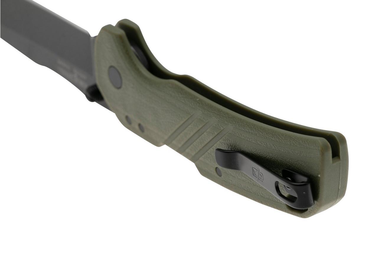 Cold Steel Engage Tanto FL-30DPLT-BG Blackwashed 4116SS, OD Green GFN, zakmes