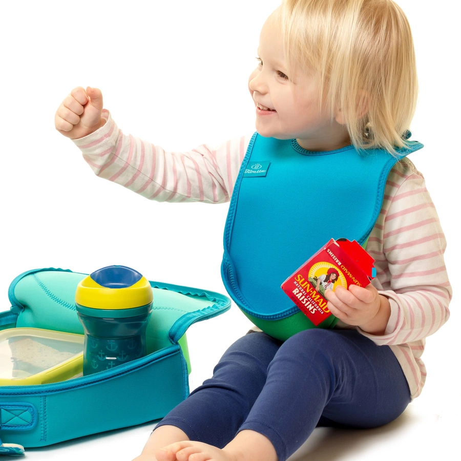 Bibetta Neopren-Lätzchen UltraBib® Flamingos  Türkis, 2 Stück