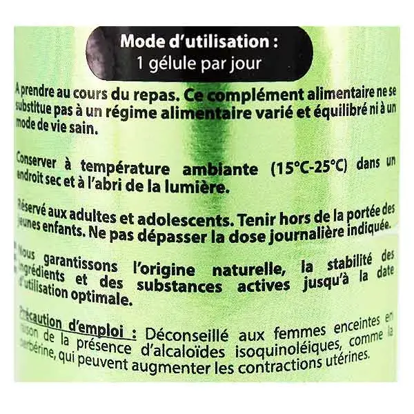 Vit'all+ Super Berbérine Extrait Standardisé 300mg - 60 gélules végétales