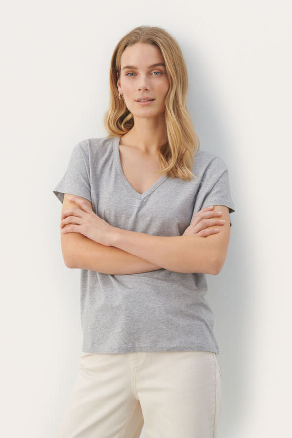 Part Two EvenyePW TS Grey melange