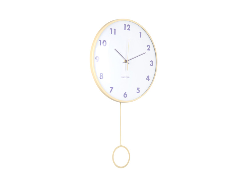 Wall Clock Cheeky Dome Pendulum KA6058LB Soft blue