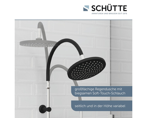 Douchekolom inclusief omstelling Schütte Matao Rain zwart