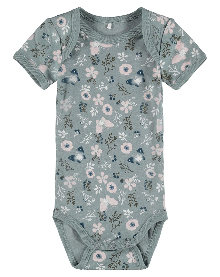 Kurzarm-Body NBFBODY – SUMMER 3er-Pack in mauve/grau/weiß