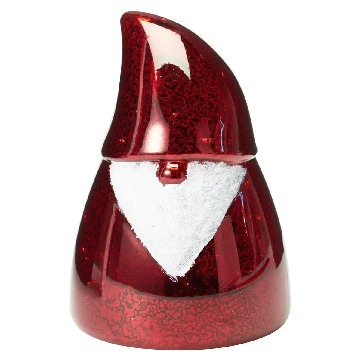 Weihnachtsmann LED Glaslampe coffee,rot,weiss