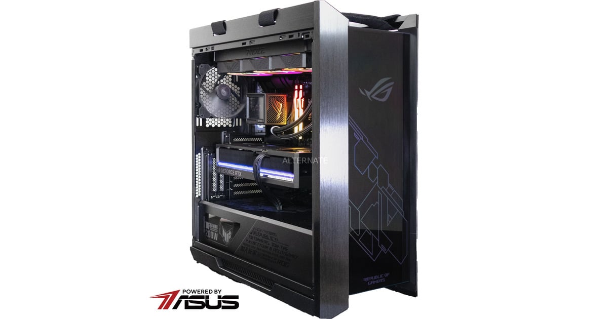 ALTERNATERyzen 9 - RTX 5090 Gaming pc Powered by ASUS  (Zwart | R9 9950X3D | RTX 5090 | 64 GB | 2 TB SSD + 2 TB SSD)