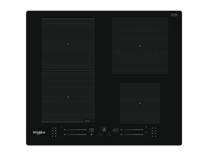Whirlpool WF S7560 NE, Sort, Indbygget, 60 cm, Zone induktionskogeplade, Keramisk, 4 zone(s)
