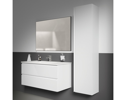 Badkamermeubelset Ideal Standard Connect E BxHxD 101,5 x 50,5 x 46,5 cm, witte fronten met witte keramische wastafel K8700WG