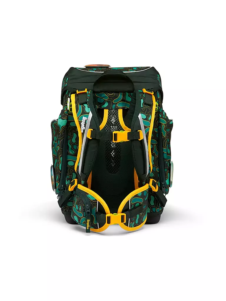 ERGOBAG Schultaschen Set 5tlg CUBO - TriBäratops dunkelgrün