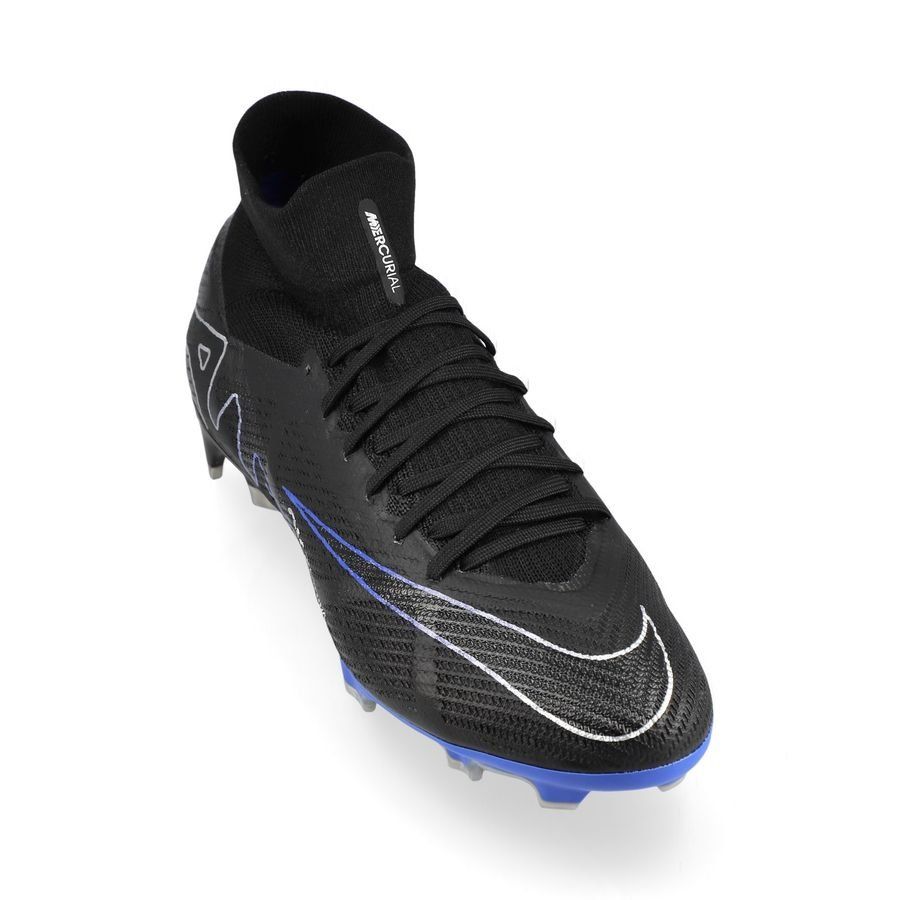 Nike Air Zoom Mercurial Superfly 9 Pro FG Shadow - Noir/Chrome/Bleu