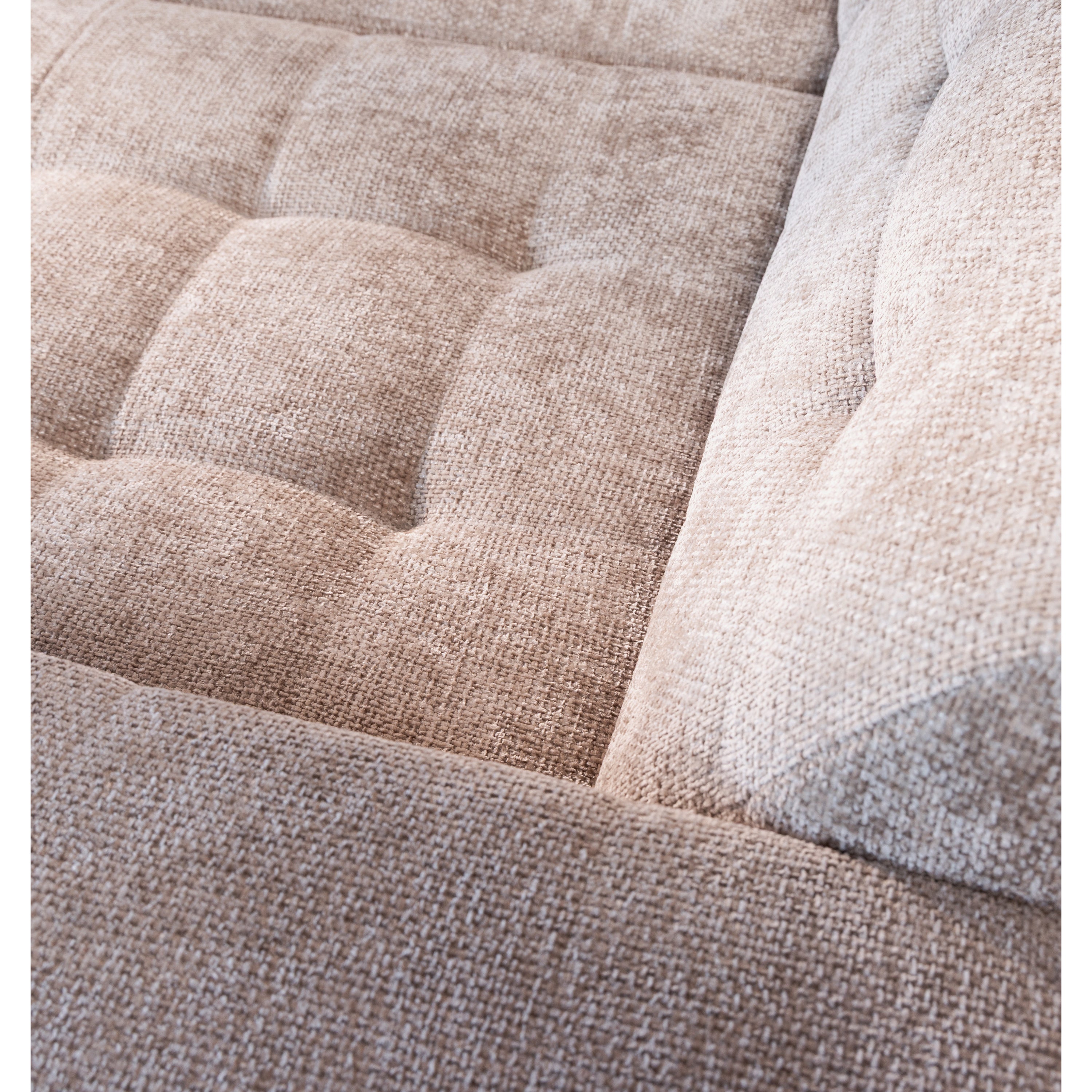 Cosmopolitan Design Chicago 4-zitsbank Links Open - Chenille - Lichtbeige